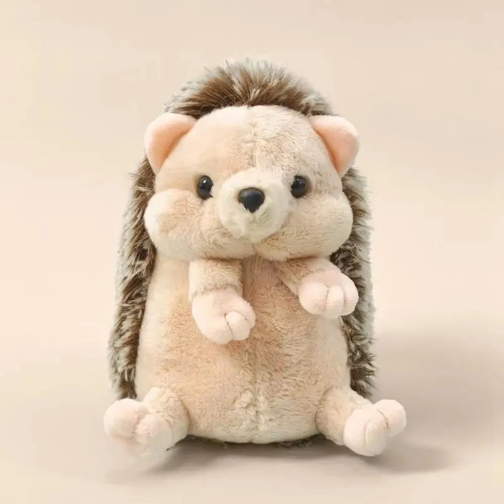 Lovely Baby Hedgehog Plush Toys Soft Stuffed Lifelike Hedgehog Pendant Doll Lovely Desktop Pet Kawaii Keychain Bags Decor