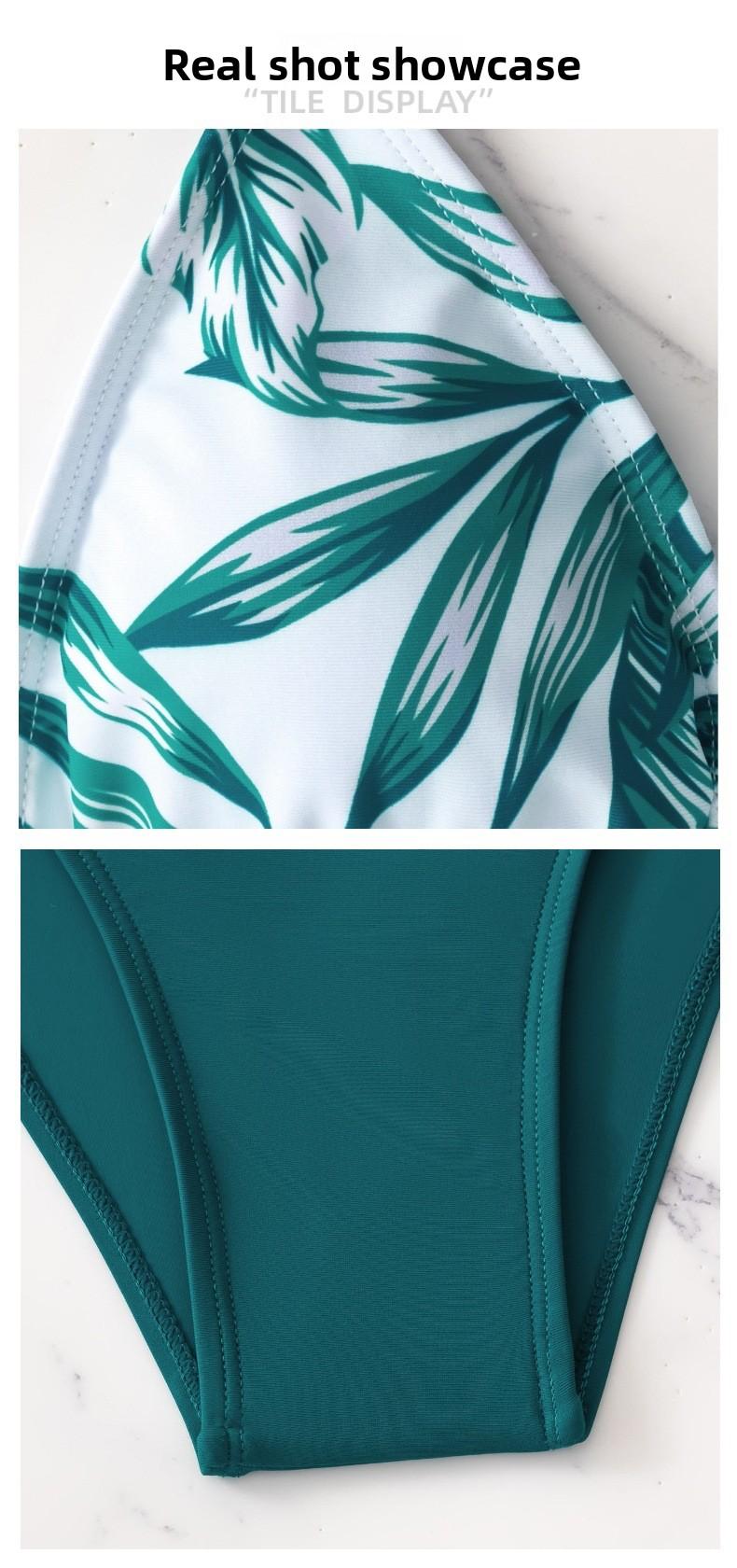 Women's Sexy Loose Mesh Three-Piece Bikini Split Swimsuit shoulder