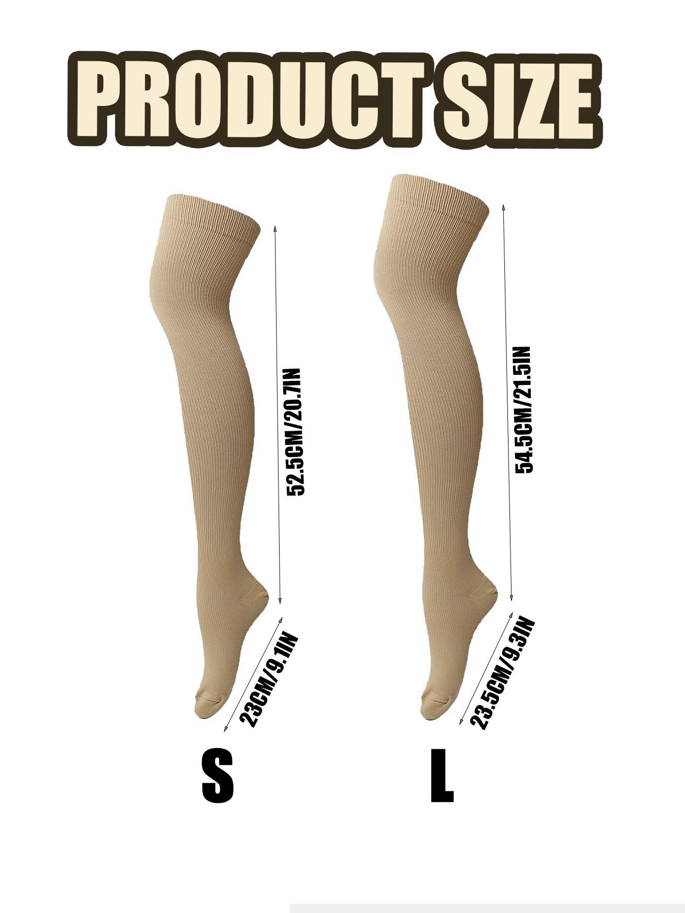 Women's Knee High Compression Stockings, Sports Socks for Running Pregnancy, Long Socks for Women & Men, Compression Athletic Socks