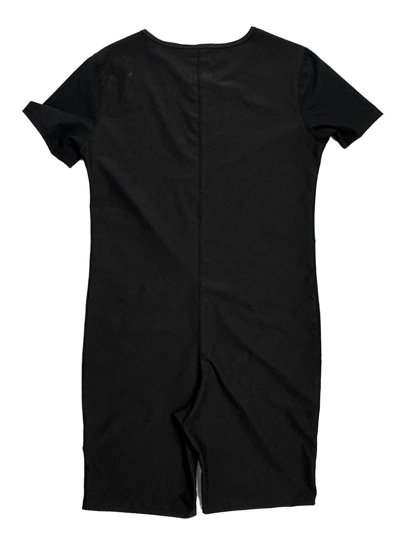 Men's Solid Zipper Sauna Romper, Casual Comfy Breathable Short Sleeve Athletic Compression Sauna Romper for Working Out, Men's Sportswear for All Seasons