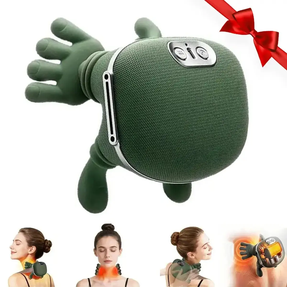 Black Friday Deal! Electric Bionic Hand Heating 3D Kneading Shoulder Massager - Wireless, Portable, Lightweight, Adjustable Speed, Multi-Function, Unisex Neck & Hand Relaxer, Personal Care Massage Device Gift