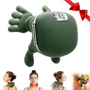 Black Friday Deal! Electric Bionic Hand Heating 3D Kneading Shoulder Massager - Wireless, Portable, Lightweight, Adjustable Speed, Multi-Function, Unisex Neck & Hand Relaxer, Personal Care Massage Device Gift