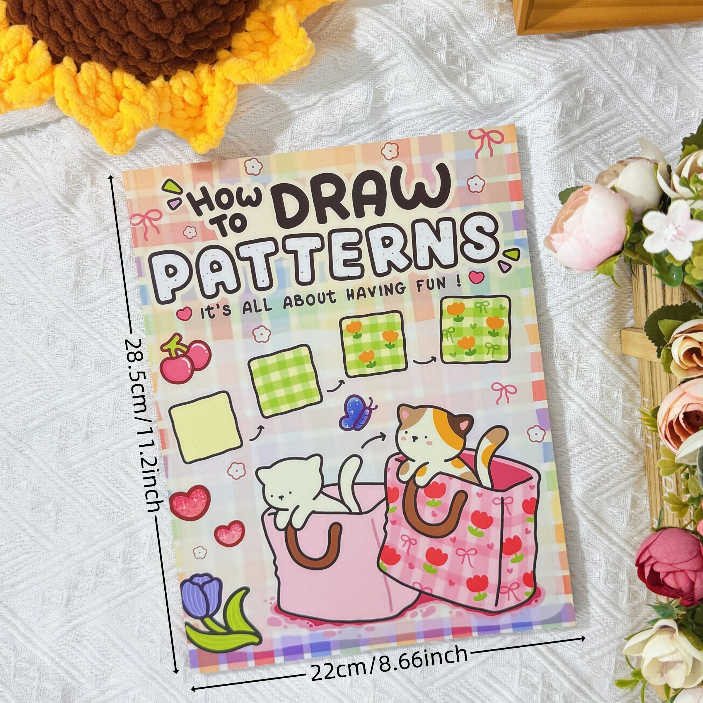 How to Draw Simple Fun Patterns Coloring Book for All Ages Drawing, Large Size High-Quality Paper Pages Perfect Gift for Art Enthusiasts Doodle Books