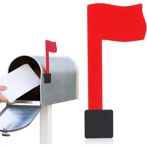 Red Mailbox Flag Replacement Kit - Professional Multi-Directional for Wall-Mount and Post-Mount Mailboxes, No Tools Required, Easy Assembly