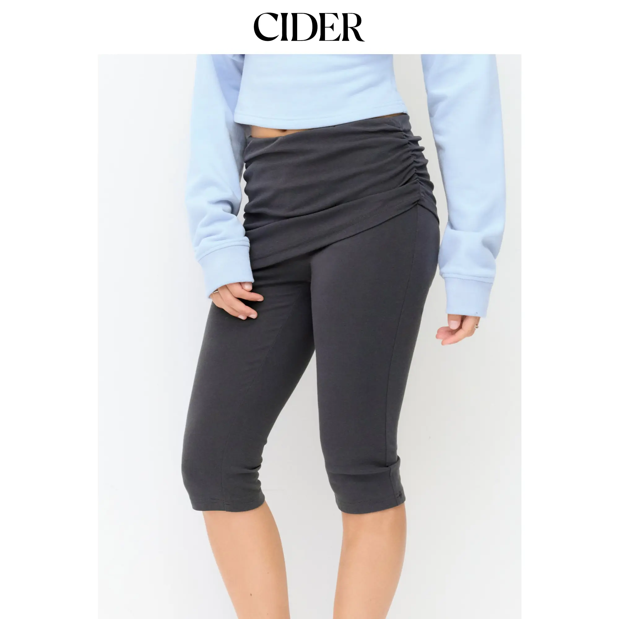 Cider CDR Foldover Capri Pant