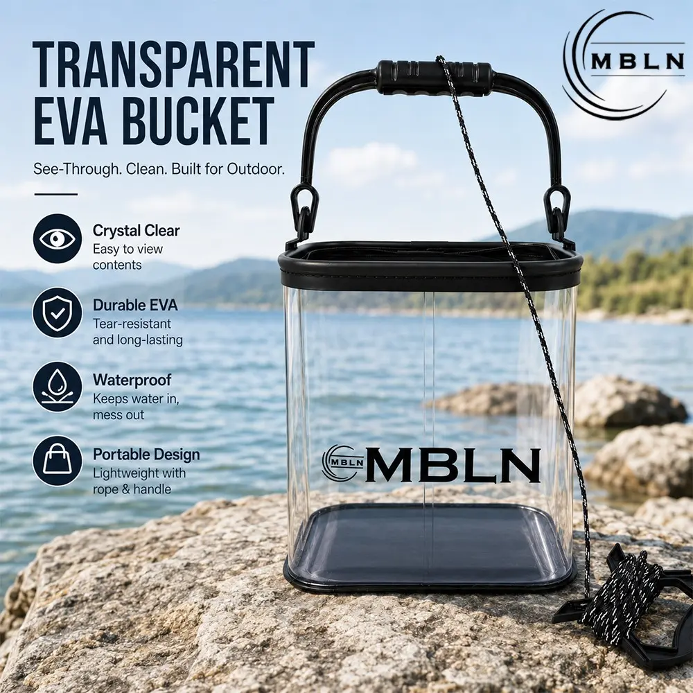Portable Eva Fishing Bag, Foldable Fishing Bucket, Live Fish Box, Camping Water Container, Multi-Function Folding Fish Buckets