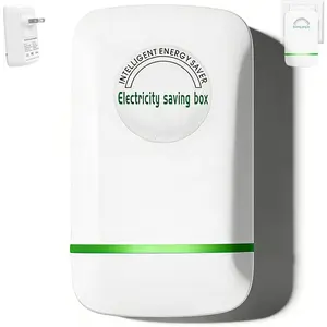 2026 Upgraded Power Factor Saver, Surge Protection & Thermoregulation, 90V-250V 28KW Load, Plug & Play Compact ABS Design, Great Gift for Home & Office Use