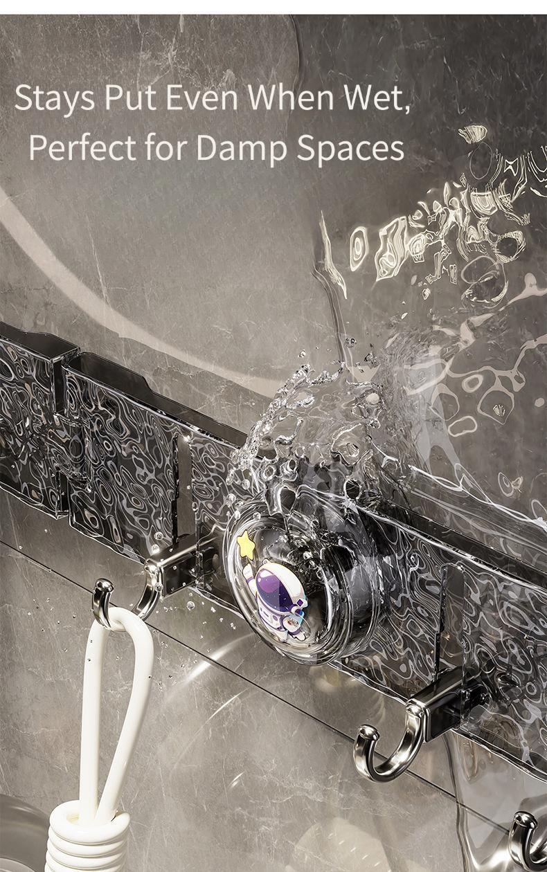 Multi-Scene Foldable Suction Hooks - Corner Design & Hidden Storage Solution