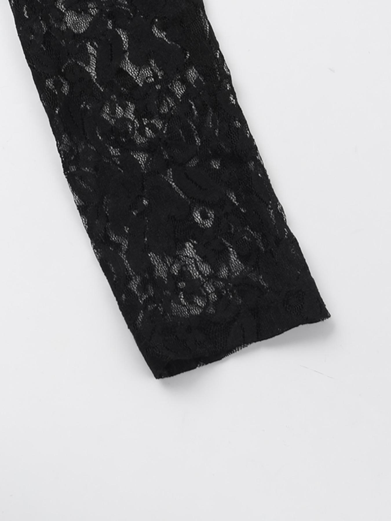 Styles by Faith Howard Women's Ruched Sheer Floral Lace Bodycon Dress, Elegant Long Sleeve Round Neck Maxi Dress for Party Holiday Wedding Guest, Ladies Fall & Winter Clothes