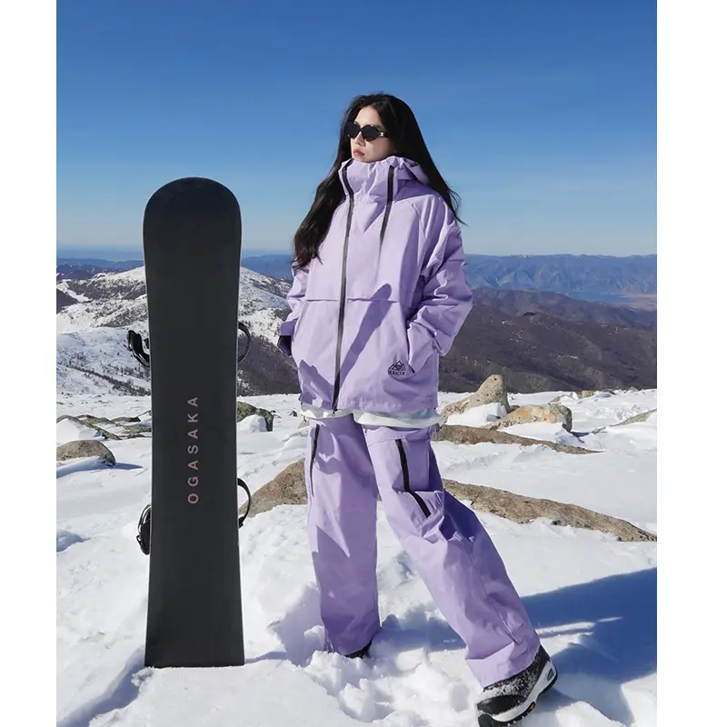1.Luxury Couple Ski Outfit for the Snow Resort|Waterproof and windproof unisex snowboard jacket