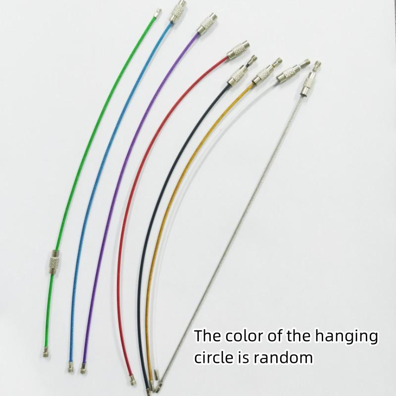 Clear Luggage Label Holder, 10pcs/set Waterproof Travel Luggage Tag Holder with Random Color Hanging Ring, for Identification Label, Travel Bag Label, Clear Visibility