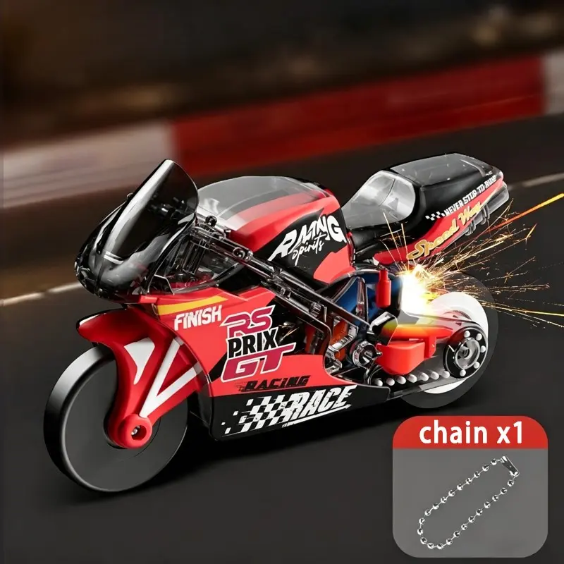 New Cool Spark Motorcycle, Inertia Glide Rebound Racing Bike, Mini Car Simulation Stress Relief Toy, Portable Relaxation Toy