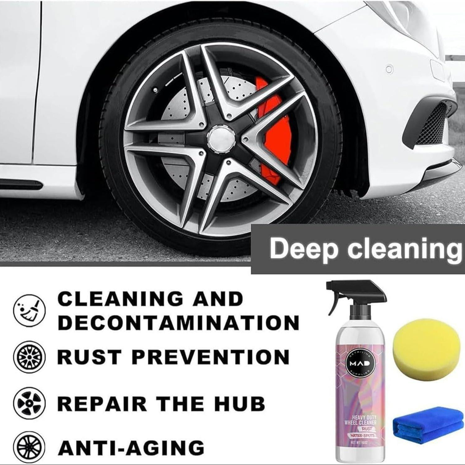 Mad Acid Glass Cleaner, Rust Remover for Car Wheel, Car Wheel Cleaner, Professional Car Cleaning & Care Product, Car Wash Accessories