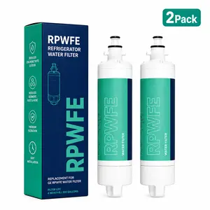 RPWFE Water Filter Replacement for GE RPWFE Refrigerator Water Filter, Compatible with GE Profile, Café, Monogram Refrigerators, Reduces Chlorine, Odor, Sediment & Rust, 2 Pack