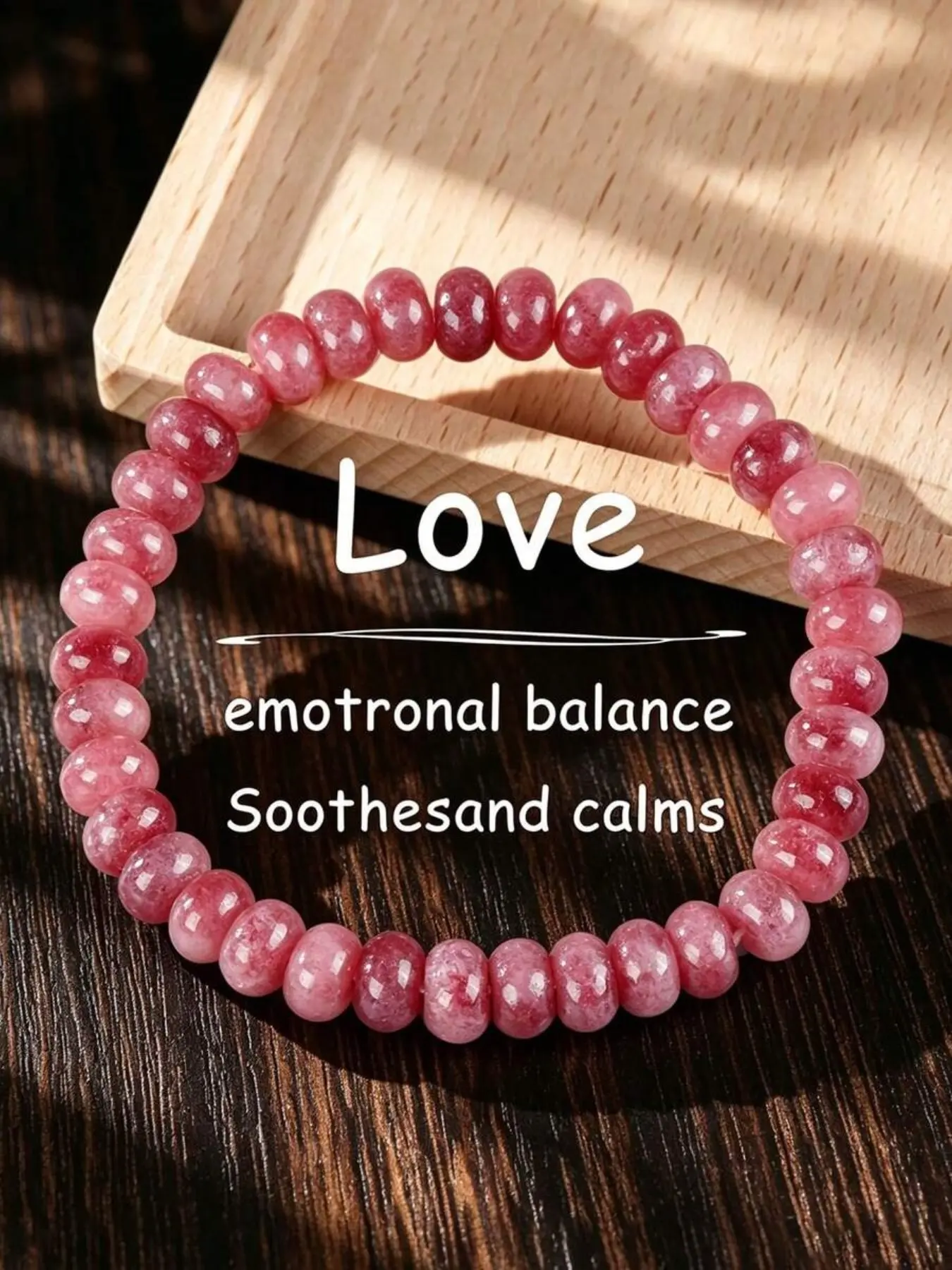 Women'S Fashion Lovely Bracelet , Strawberry Quartz , Summer & Autumn Jewelry , Suitable As Gift For Girlfriend , Women'S Accessories