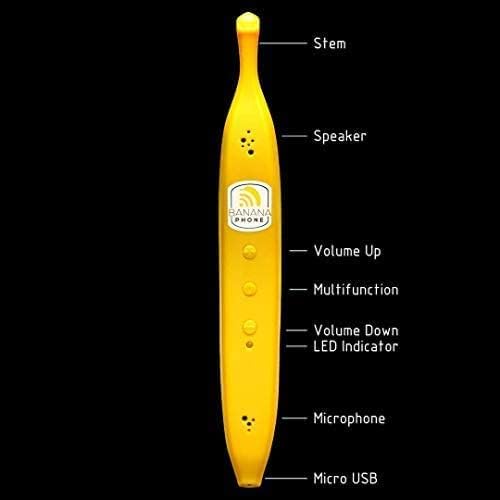 Phone Bluetooth Handset for iPhone and Android Mobile Devices Single Banana Design Wireless Retro Style Handset