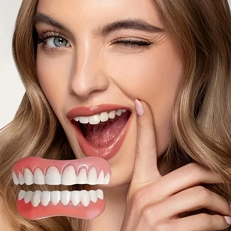 Teeth Veneers Designed for Adults And Seniors, Offering Comfort, Adjustability, And Visual Appeal. Easy Tools for a Rapid Boost in Appearance. A Great Solution for Individuals with Gaps in Their Smiles. Perfect As a Valentine'S Day Present