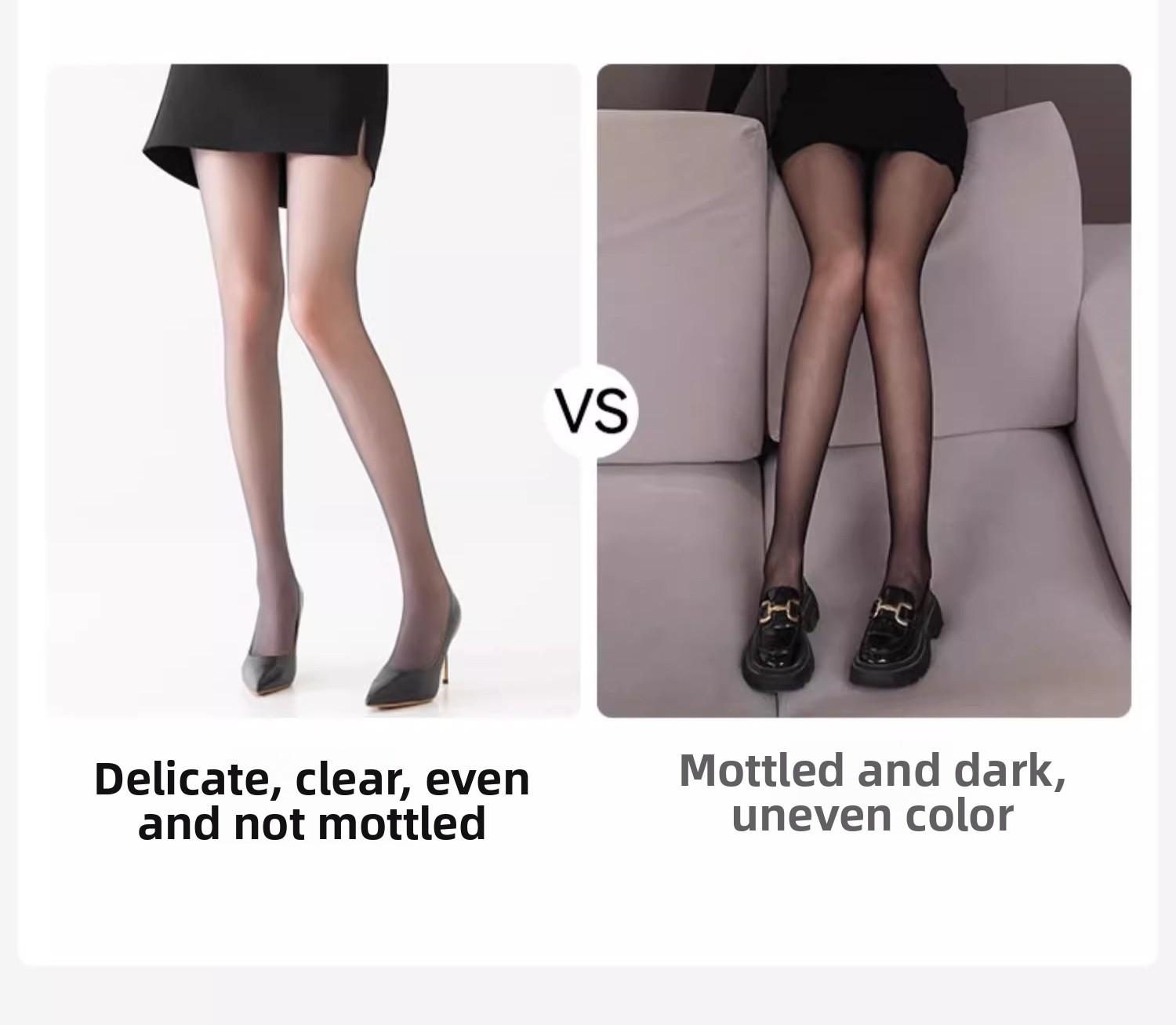 0D black silk stockings for women, summer thin style, sun-shielding and skin-beautifying, seamless and anti-run, ultra-thin summer style, sexy black stockings