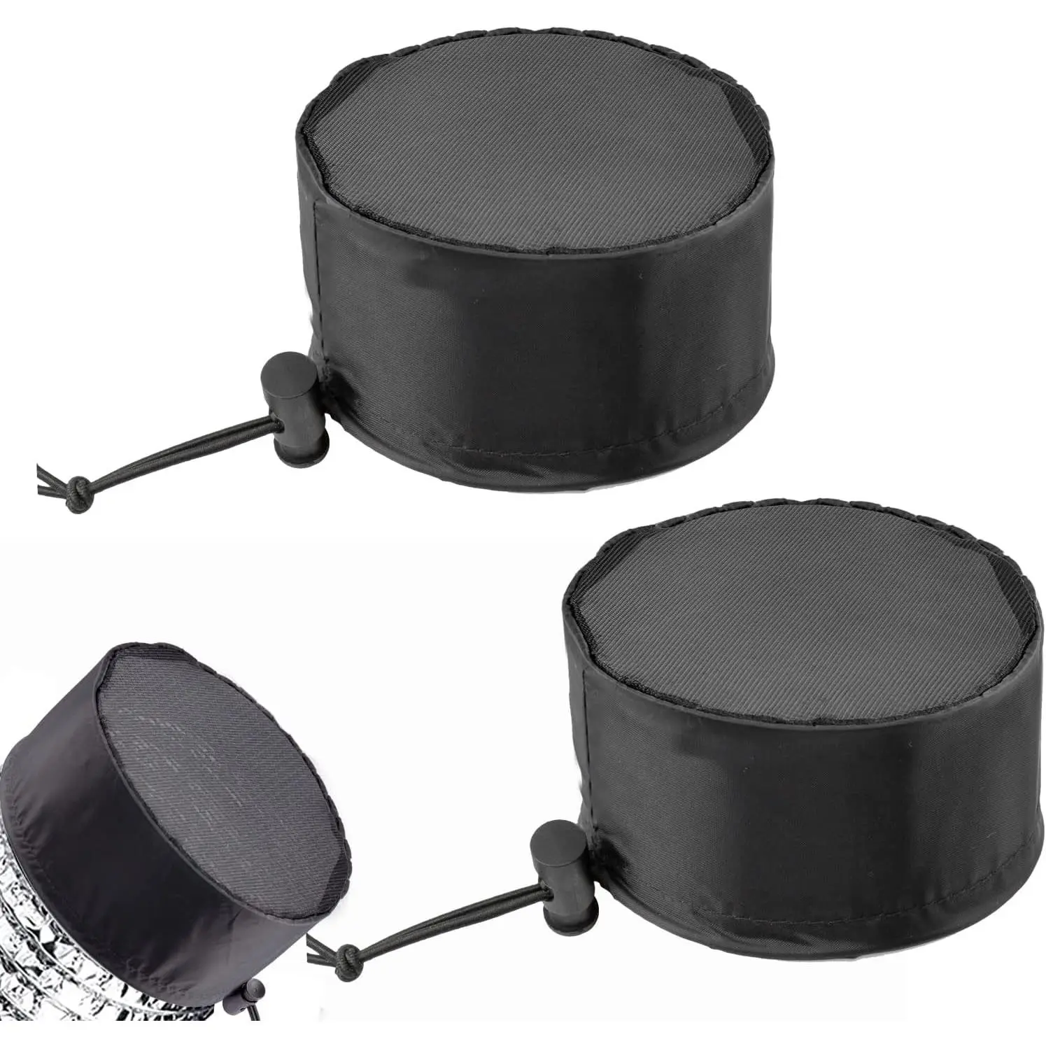 2 Pcs Grow Tents Vent Cover - 6" Dustproof Duct Filter Vent Covers with Elastic Band and Fixed Buckle for Plant Grow Tent Accessories