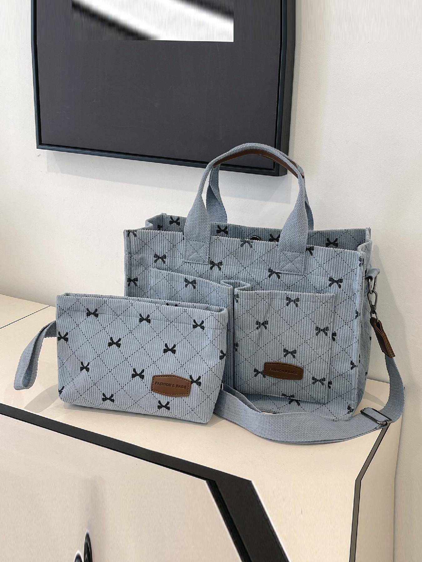 Women's Strawberry Pattern Crossbody Tote Bag & Purse, Casual Versatile Shoulder Bag & Coin Purse, Trendy High-quality Daily Commuting Bag, Fashionable Bag, Casual Handbag Satchel