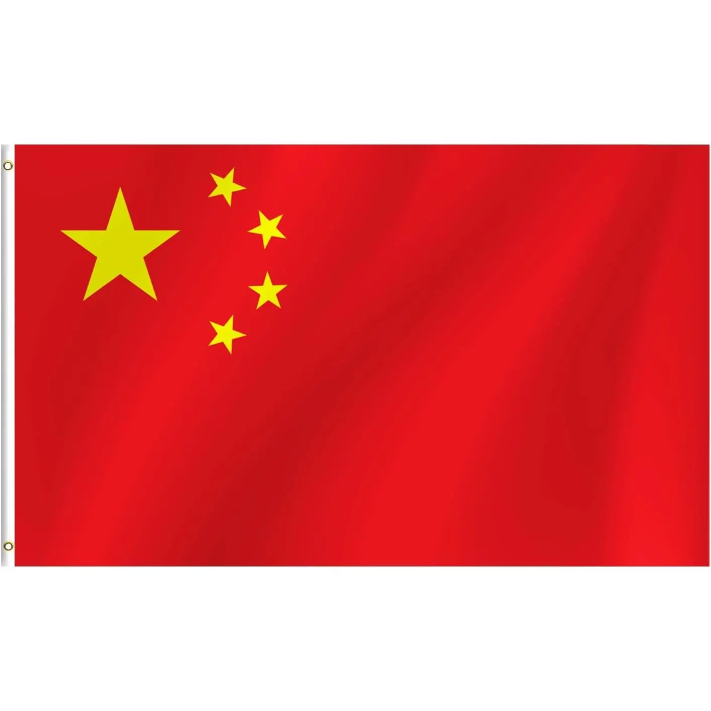 3x5 Ft Chinese National Flag, Vivid Color Fade-Resistant Pole Mount Flag with Brass Grommets for Patriotic Displays, National Pride, Outdoor Sport Events, Decorations