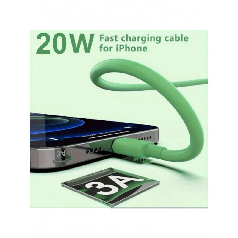 1m/2m/3m Extra Long Charger Cable for Apple. Available in multiple colors, supporting fast charging and high-speed data sync for Apple devices. USB-C to Lightning Cable, compatible with Apple 14/13/12/11 Pro Max/Mini/XS MAX/XR/XS/X/8/7/6s/SE, iPad.
