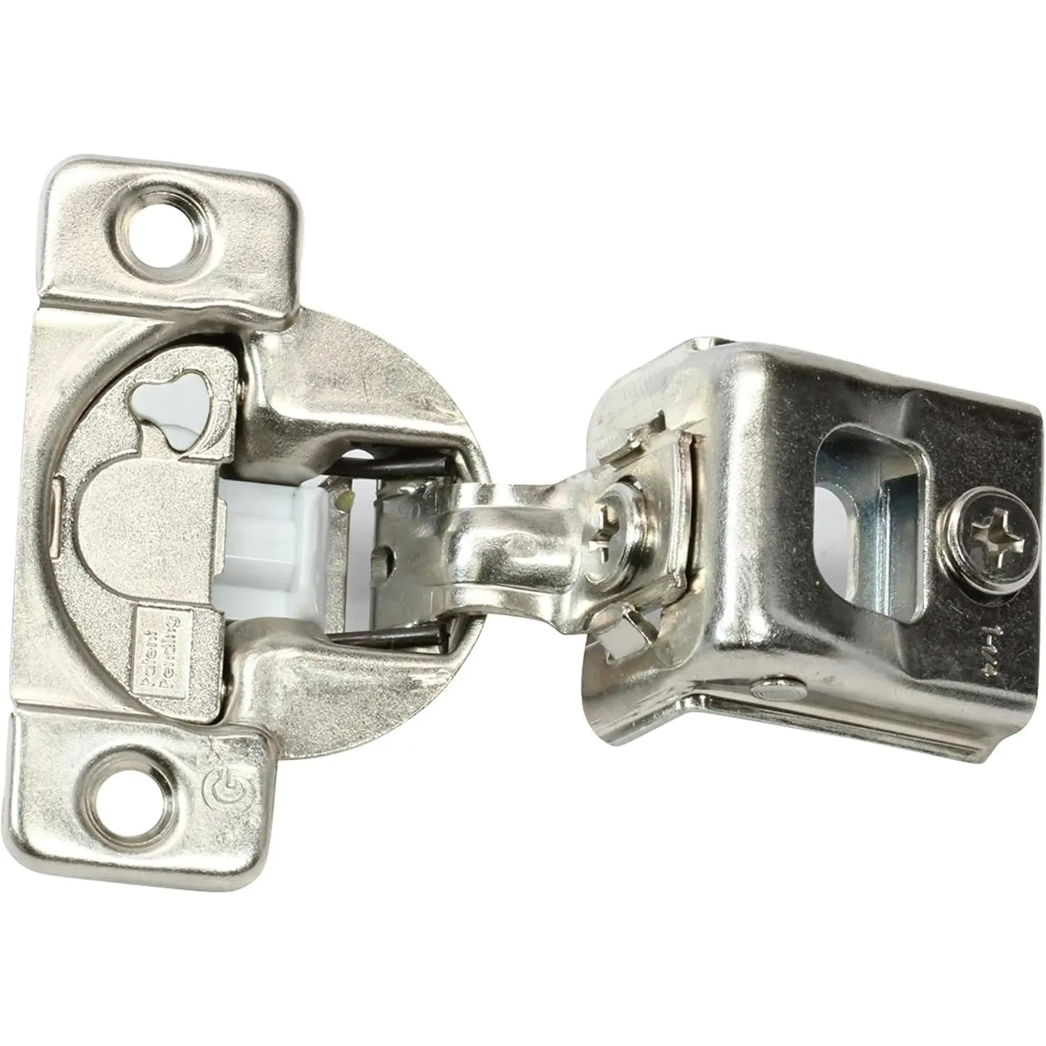 2 Pack  Grass TEC 864 108° 1-1/4" Overlay Soft Close Cabinet Hinges | 3-way adjustment screw- compact hinges with 45mm boring  for cabinet doors, model 04547A-15