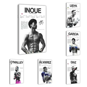 Legendary Boxers Canvas Wall Art - Iconic Combat Sports Posters, Boxing Champion Decor, High-Quality Minimalist Sports Wall Prints