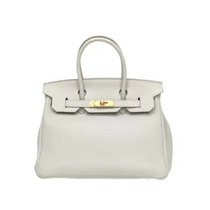 Pre-owned HERMÈS HERMES Birkin 30 Gris Perle(80) Togo Leather P255129744