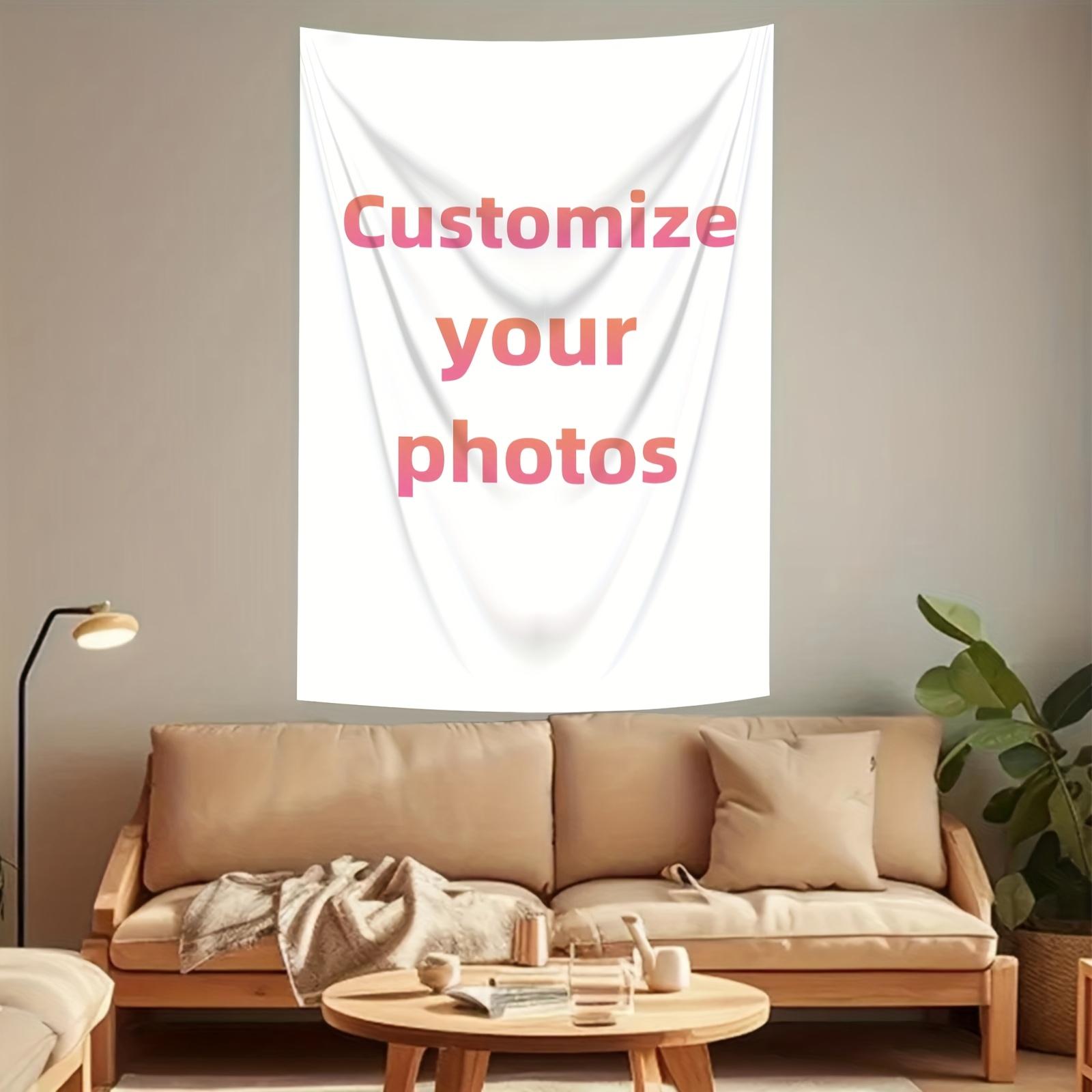 Personalized Custom Tapestry Upload Your Own Image for A Unique Wall Hanging Backdrop, Perfect for Home & Living Room Decor, Bedroom Wall Art, Multiple Sizes Such As 23.6*35.4inch, Hone Decoration, Party Decoration