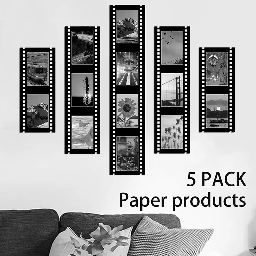 Vintage Film Frame 4x6/5x7, Movie Style Wall Decor, Lightweight Film Frame, No Canvas Included, Paper Products