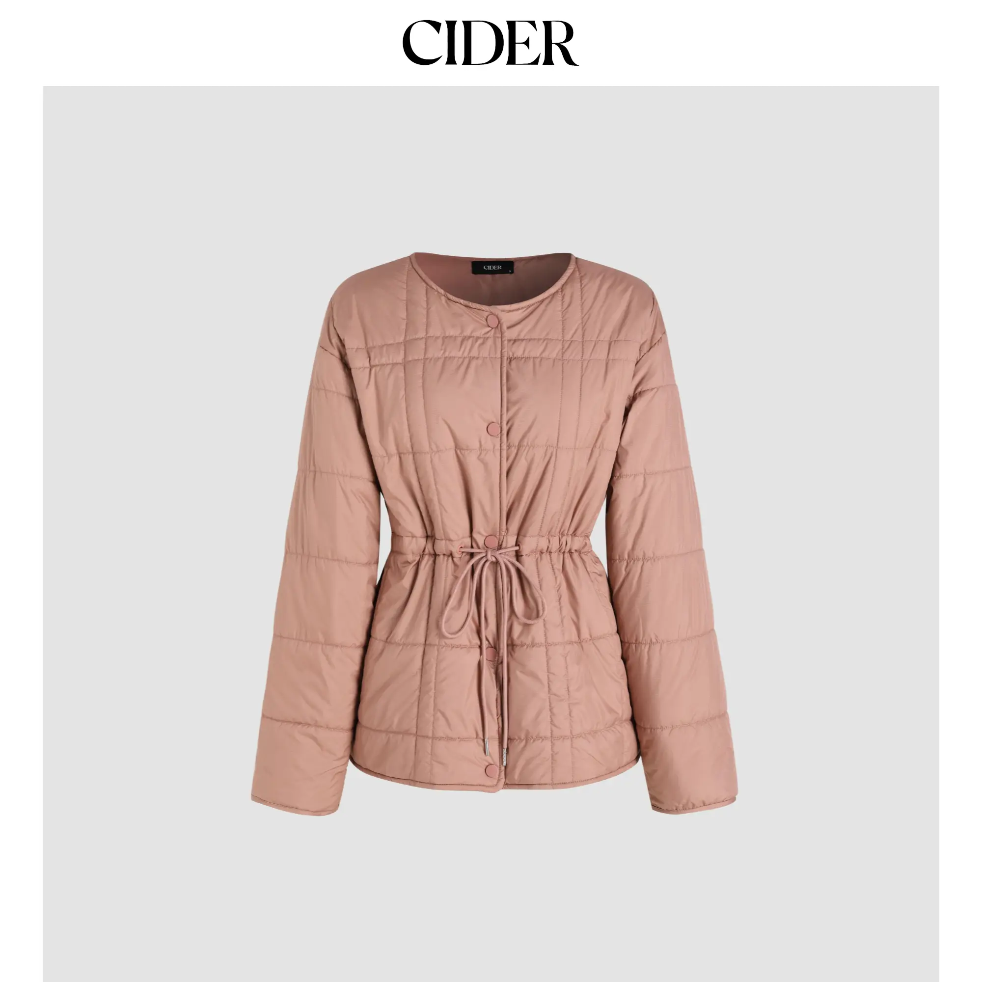 Cider [size 4-10] Geometric Button Puffer Quilted Jacket SummerFinds