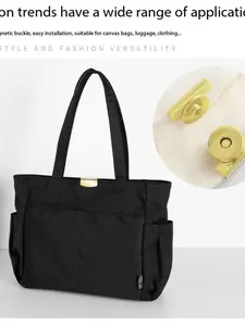 5/10pcs Magnetic Bag Accessories, Strong Magnet Buckles, Leather Bag Clips, No Sewing Button Fasteners, Fashionable Closure Hardware