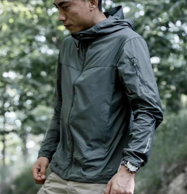 Kyn Apparel Men's Breathable Sun Protection Clothing, Tactical Windbreaker, Sports Coat, Tactical Hoodie, Outdoor, Summer