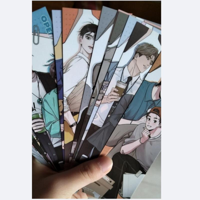 New Korean BL Manhwa Bookmark Comics Characters HD Photocard Postcard Fans Collection Decorate Friends Cosplay Gift