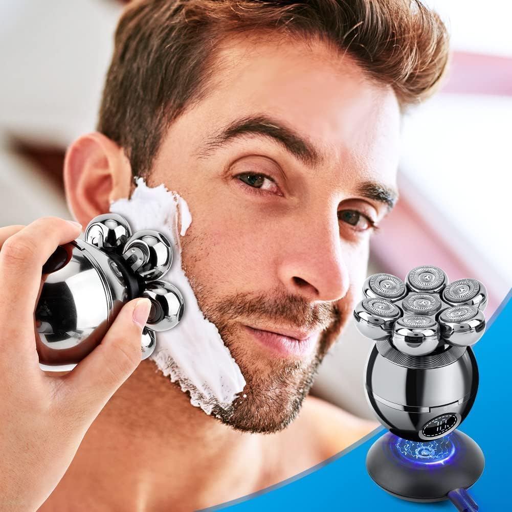 Men's Electric Shaver, 1 Box Portable Rechargeable Wet & Dry Use Shaver with Limited Comb & Cleaning Brush & Charging Cable, Great for Men Stylists Barber Barbershop