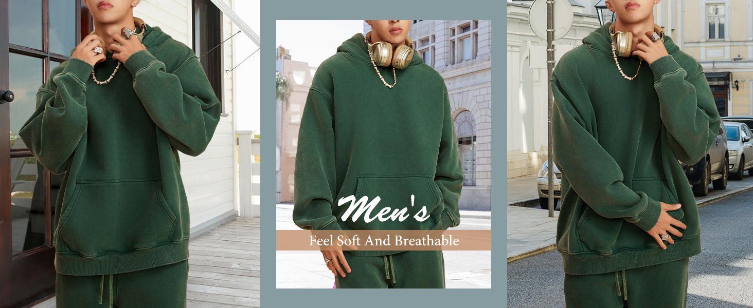 Womens Oversized Hoodie Couples Heavyweight Hoodies Vintage Acid Wash Hoodie Cotton Fleece Hoodies for Women