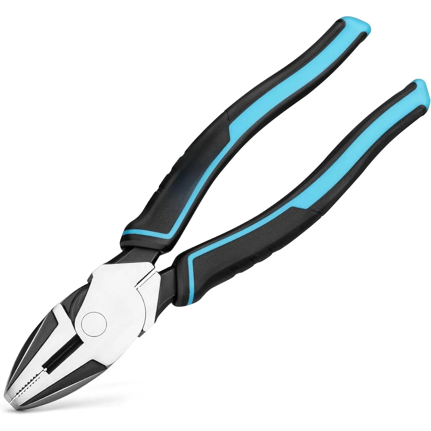 8" High Leverage Linemans Pliers, Cr-Ni Side Cutters, Linesman Pliers for Wire , Crimping