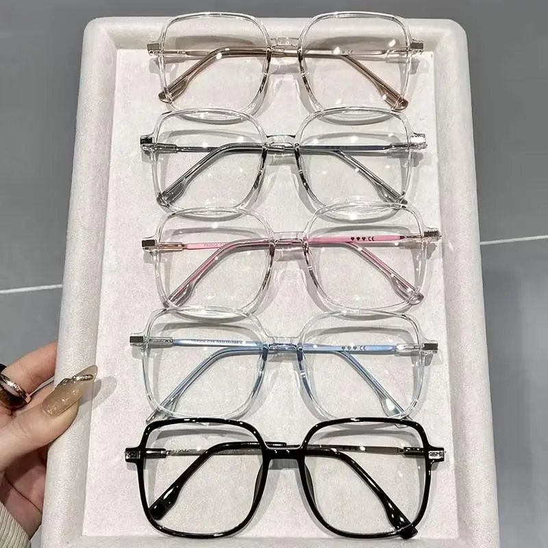 5PCS Men's and Women's Fashion Retro Square Trendy High-Definition Reading Glasses for Business - Elegant Literary Minimalist PC Material,  1.0  4.0 Diopter, Lightweight and Durable, Suitable for Daily Mobile Phone, Computer, Office, and Reading Use