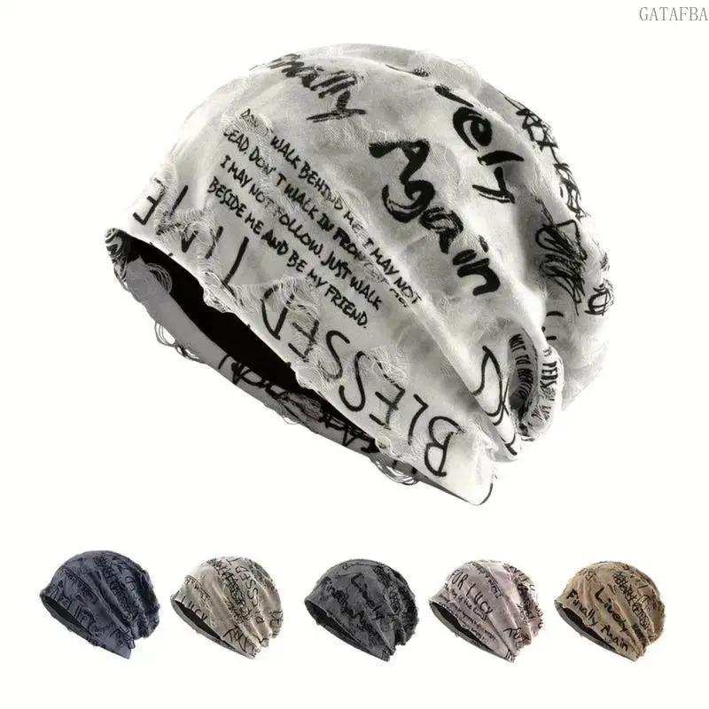 Unisex Cotton Knit Skull Cap, Slouchy Lightweight Vintage Beanie for Adults, Comfortable Relaxed Fit, Casual Sports Outdoor Hat, Multi-Color Daily Headwear Accessory