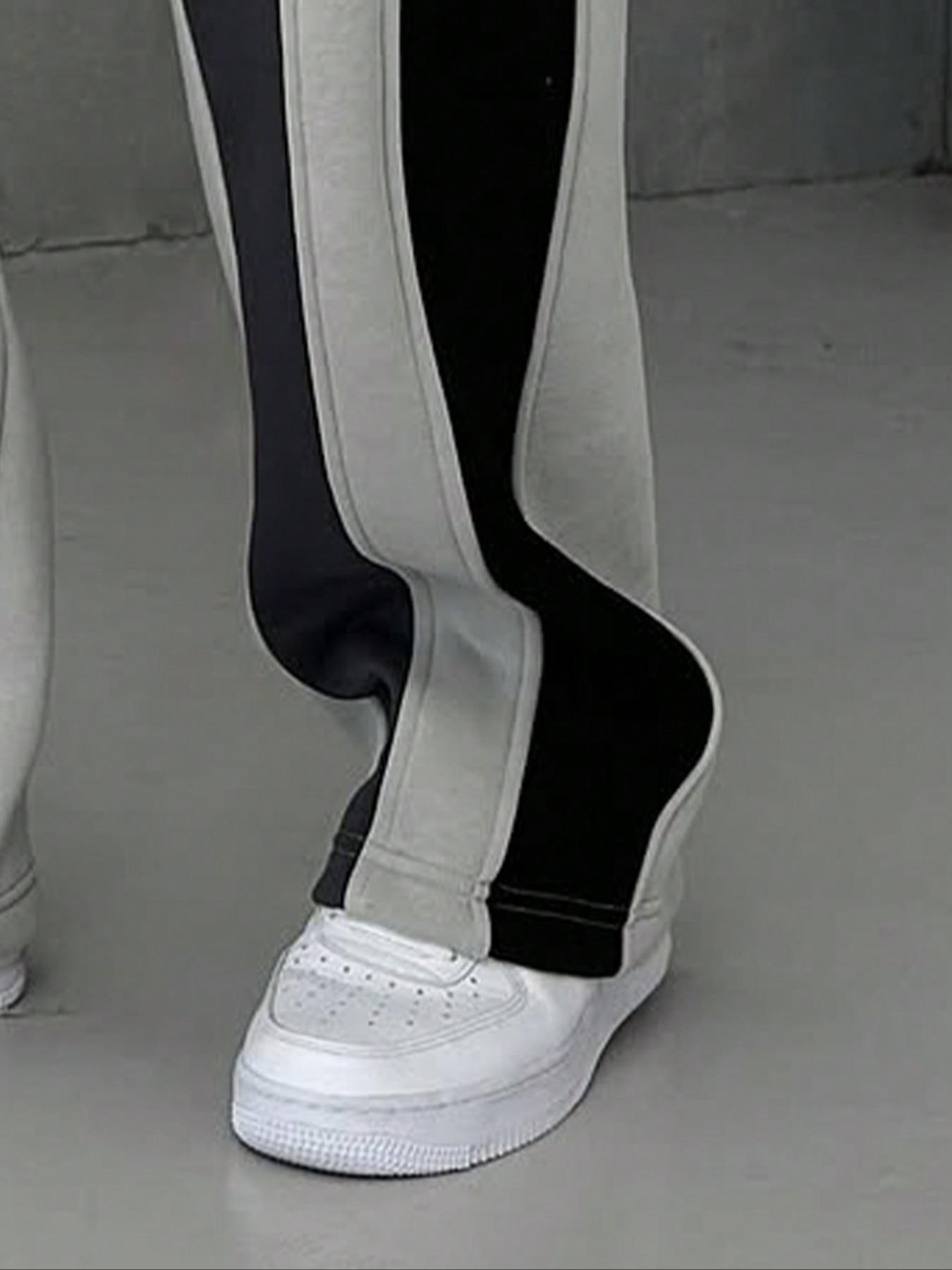 Men's Colorblock Side Stripe Sweatpants, Regular Fit Casual Comfy Breathable Pants for Daily Wear, Men's Trousers for All Seasons