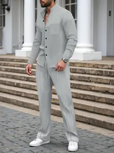 Men's 2026 New Set, Christmas Gift, Friday, Spring Summer Fall Clothing, Jogging Set, Elastic Pants, Fashion Blazer, Casual Long Sleeve