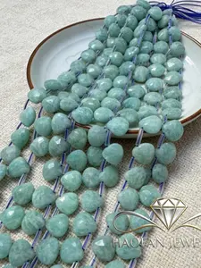 12mm Teardrop Faceted Natural Arizonaite Beads, Loose Beads for Jewelry Making DIY, Boho Style, All Seasons, Handmade Craft Supplies