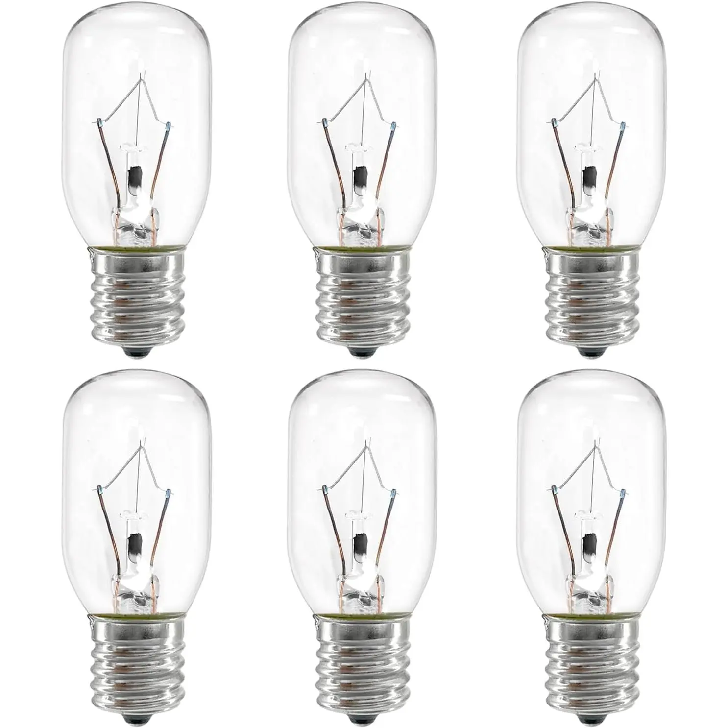 Appliance Light 8206232A Bulb for Under Range  Appliance Refrigerator,40W 125V E17 Intermediate Base Under  Microwave Bulb Fit for  Microwave, Dimmable,Warm White,6-Pack