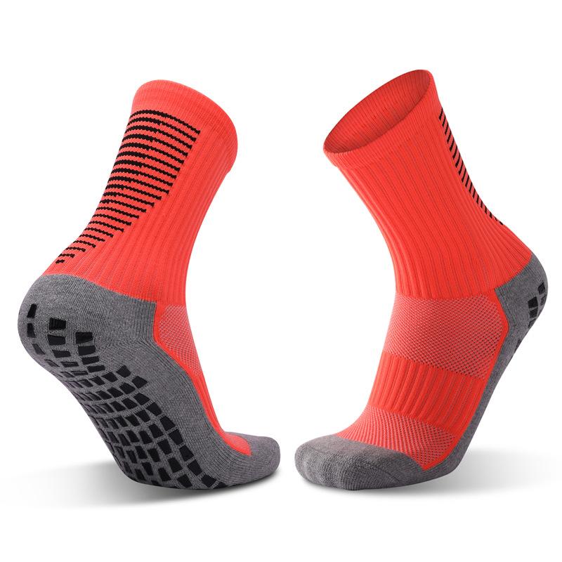 dispensing non-slip socks, wear-resistant sweat-absorbing and breathable sports socks, adult thickened towel bottom, medium tube football socks