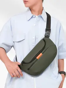 Oxford Bum Bag, Fashionable Crossbody Waist Pack, Multi-Functional with Adjustable Strap, Waterproof Layered Design, Unisex Commute Essential