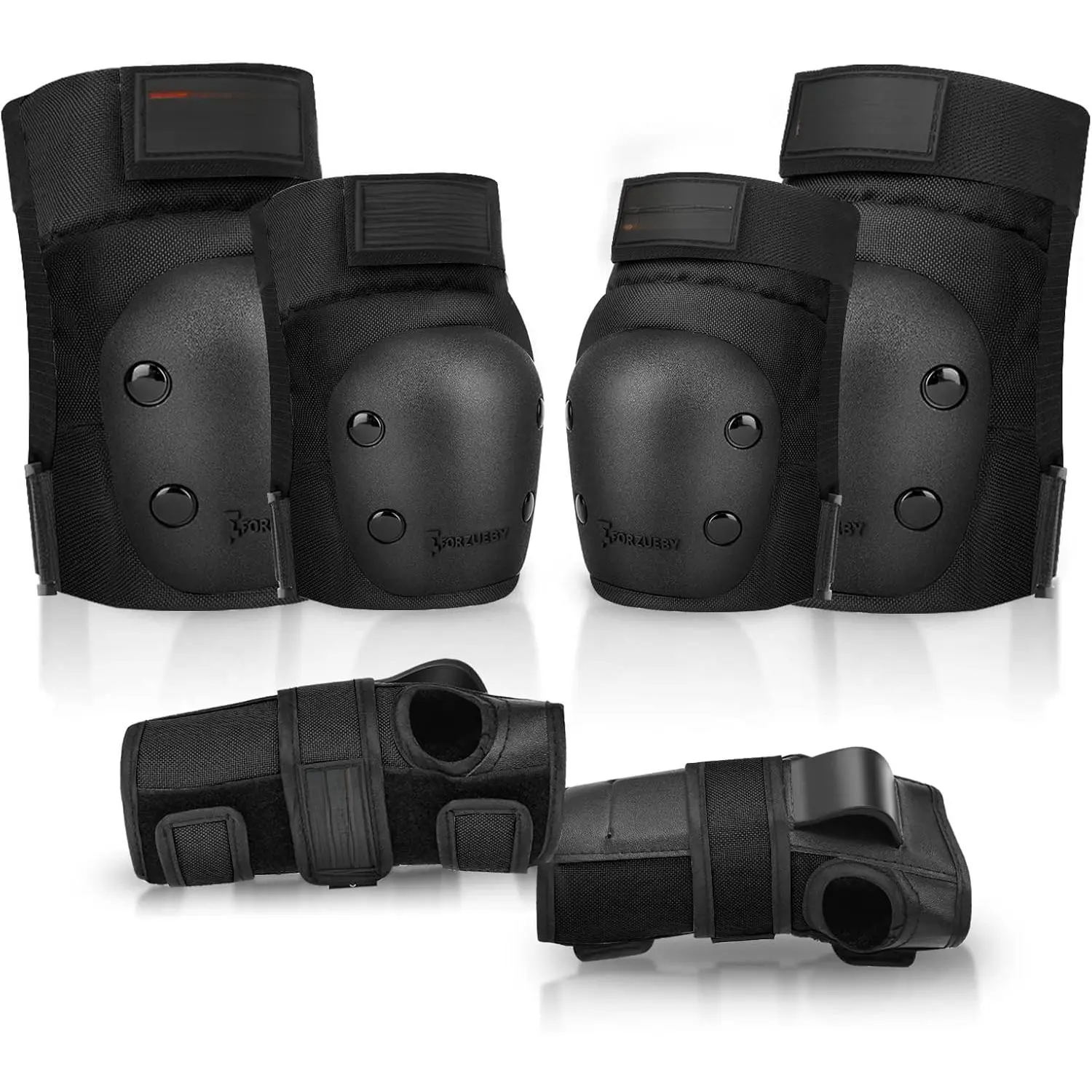 Adult/Kids Knee Pads Elbow Pads Wrist Guards 6 in 1 Protective Gear Set  Inline Roller Skating Skateboarding Scooter BMX etc.