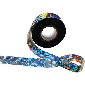 Silver Bird Scaring Reflective Tape, Holographic Ribbon, Ideal for Garden, Patio, Field and Fence - 1'' x 500 Ft (Silver)
