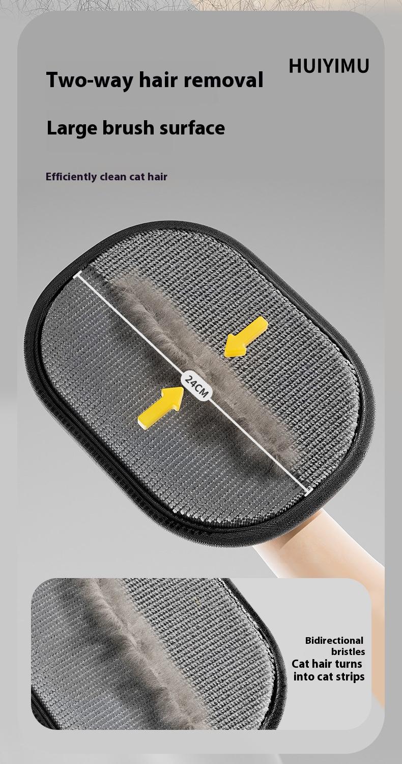 HUIYIMU Cat Hair Cleaner Electrostatic Adsorption Velvet Breathable Mesh Gloves for Efficient Hair Removal and Adsorption