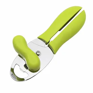 Manual can and bottle opener—a multi-functional kitchen tool featuring a non-slip grip and a compact design suitable for home, camping, and restaurant use.